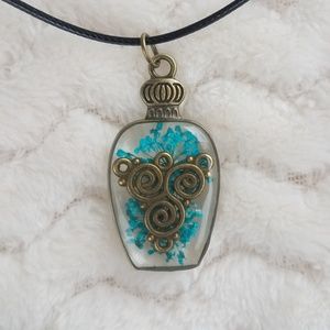 Tribal Charm Pendant Necklace, Handcrafted NWOT